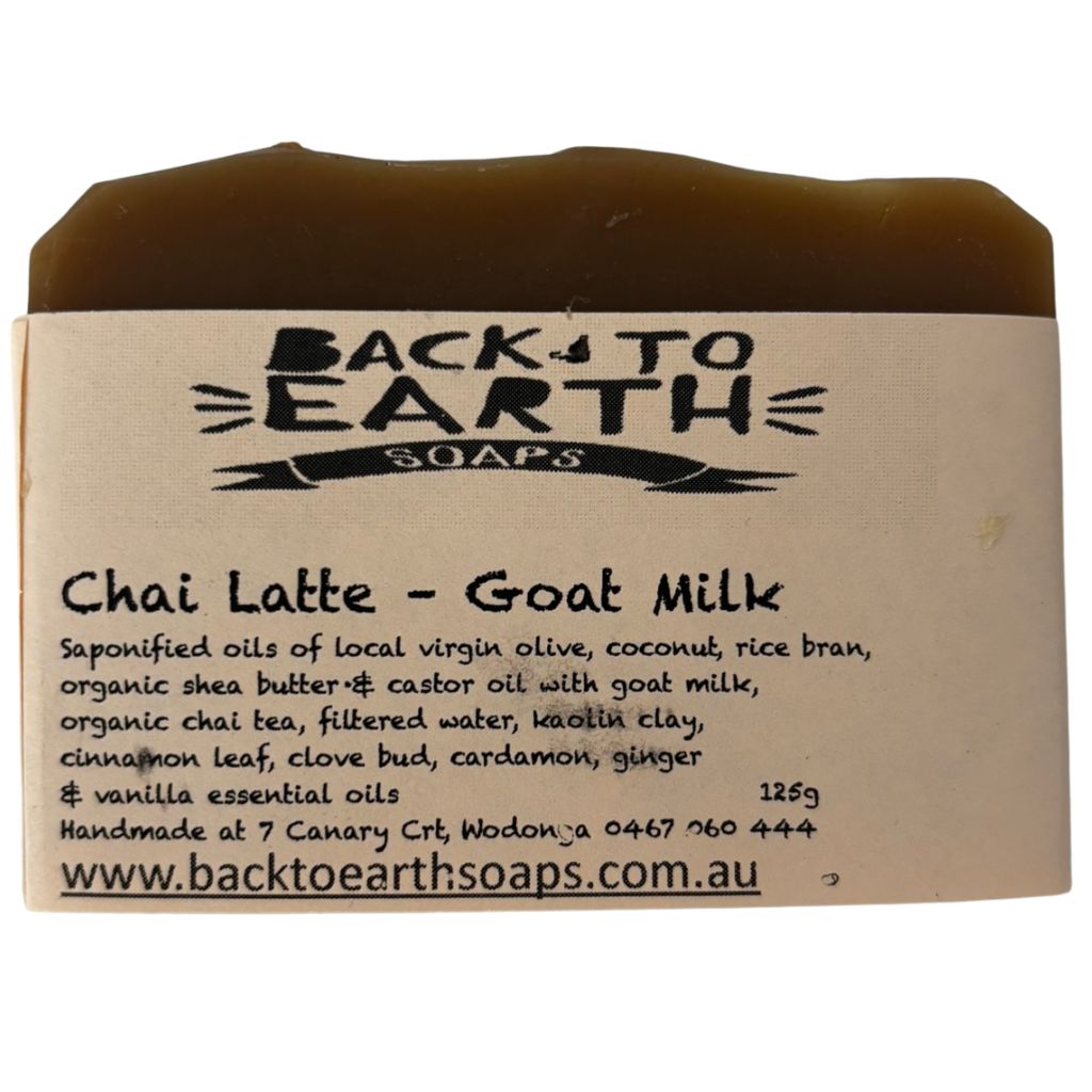 Back To Earth Soaps Chai Latte Goats Milk Soap 125g