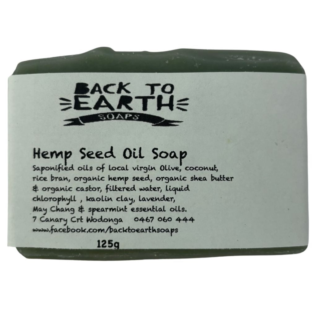 Back To Earth Soaps Hemp Seed Oil Soap 125g