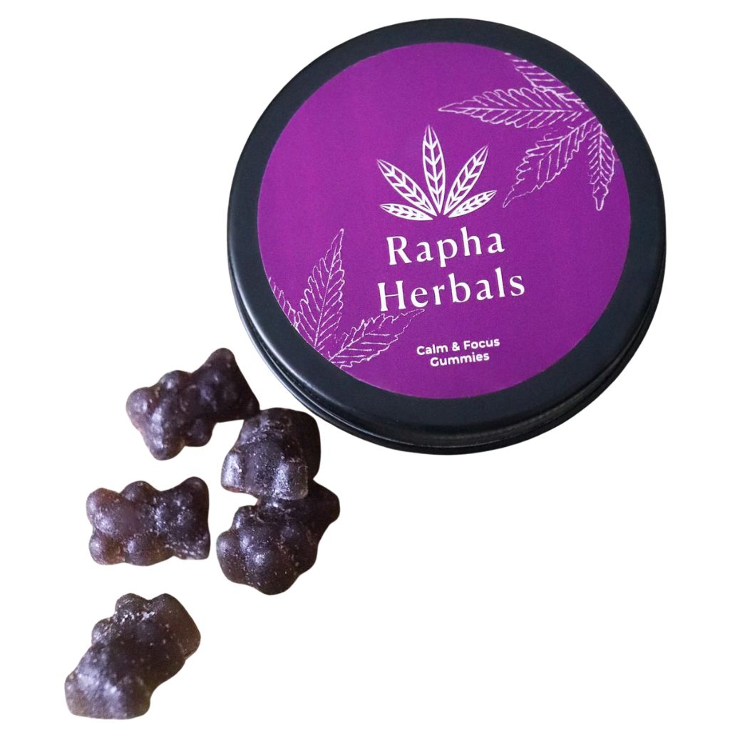 Rapha Herbals Ultra High Potency Hemp Gummies Tin Calm & Focus 20 pcs