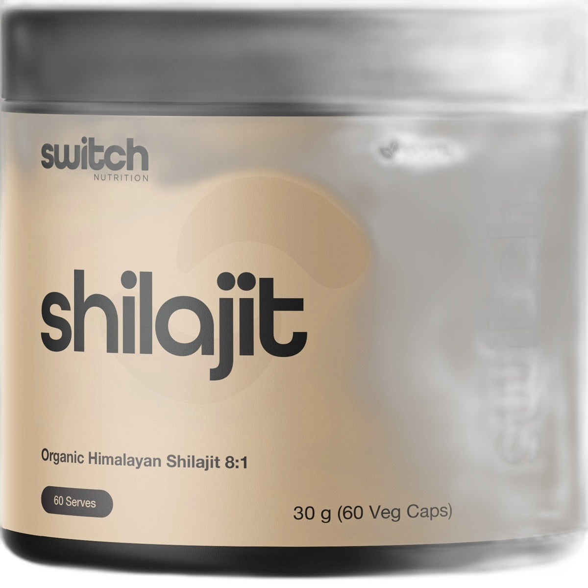 Switch Nutrition Shilajit Organic Himalayan Shilajit 8:1 60 Caps