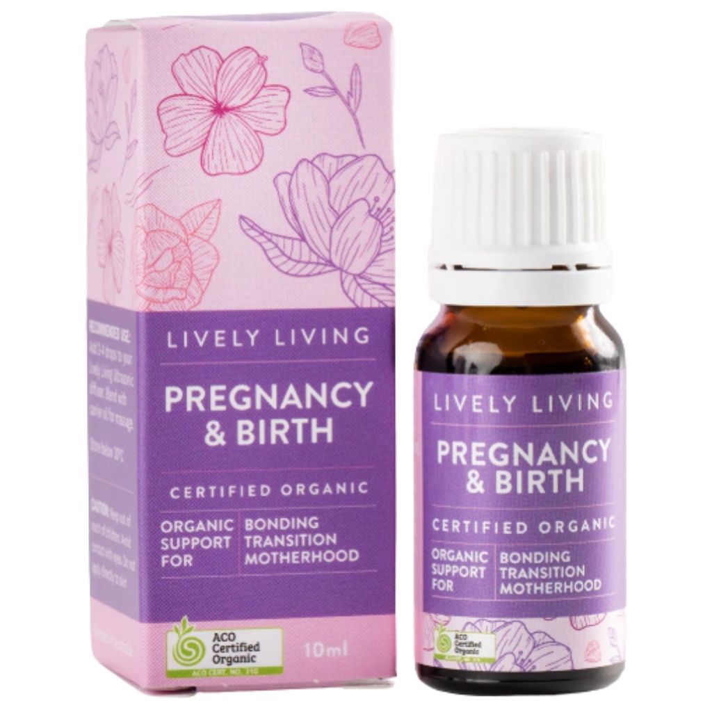 Lively Living Pregnancy & Birth Certified Organic Essential Oil Blend 10ml