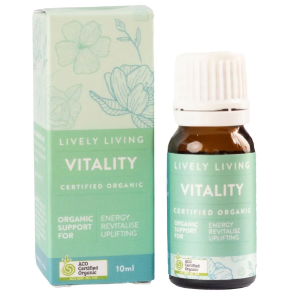 Lively Living Vitality Certified Organic Essential Oil Blend 10ml