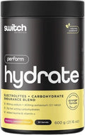 Switch Nutrition Hydrate Perform Electrolytes & Carbs Raspberry Lemonade 600g
