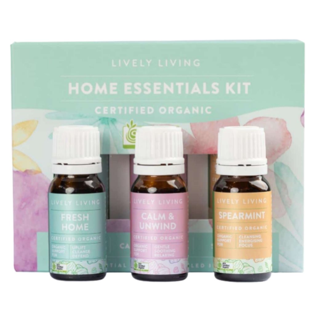 Lively Living Home Essentials Organic Oil Trio 
