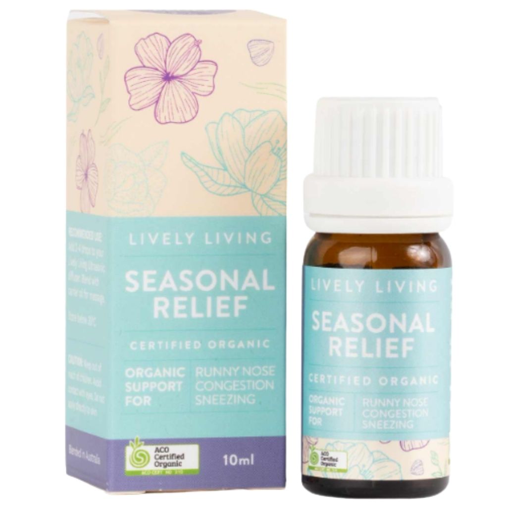 Lively Living Seasonal Relief Certified Organic Essential Oil 10ml