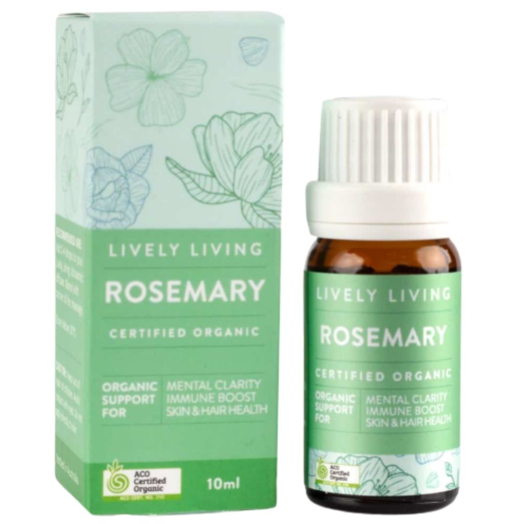 Lively Living Rosemary Certified Organic Essential Oil 10ml