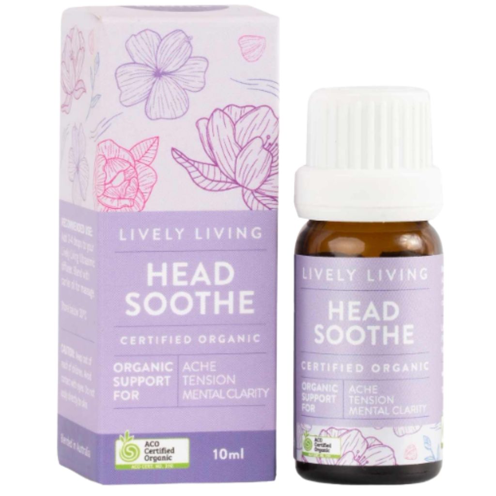 Lively Living Head Soothe Certified Organic Essential Oil 10ml