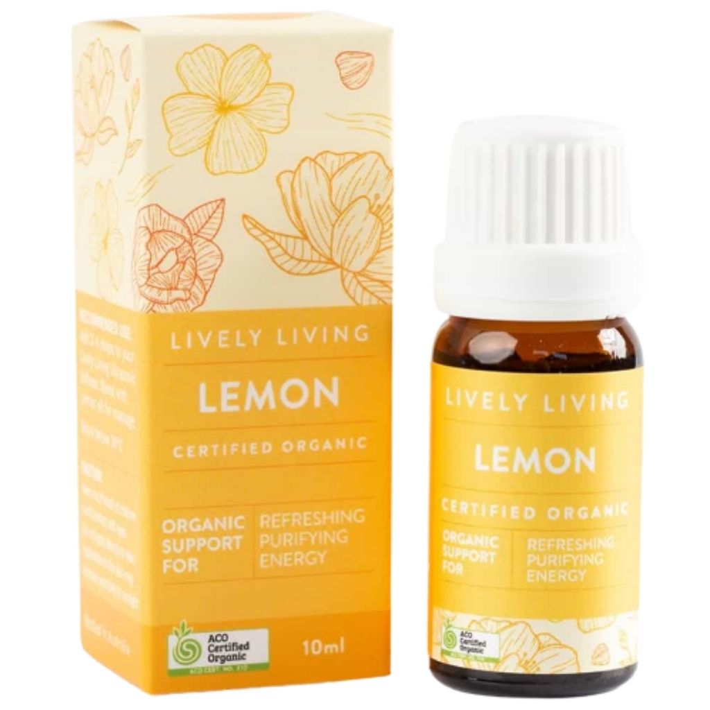 Lively Living Lemon Certified Organic Essential Oil 10ml
