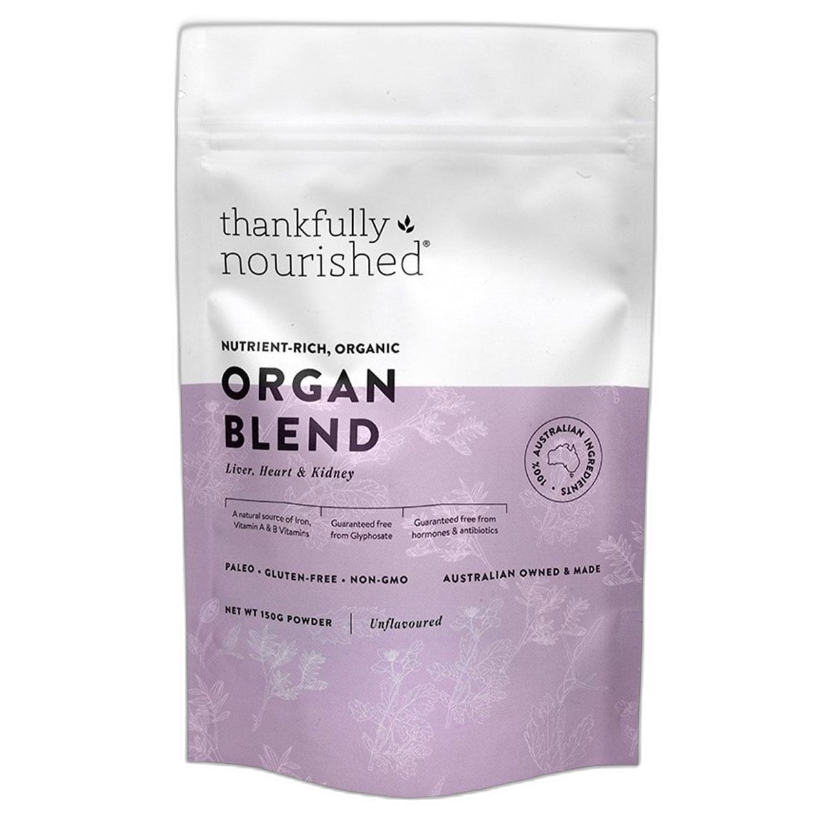 Thankfully Nourished Australian Organ Blend 180caps