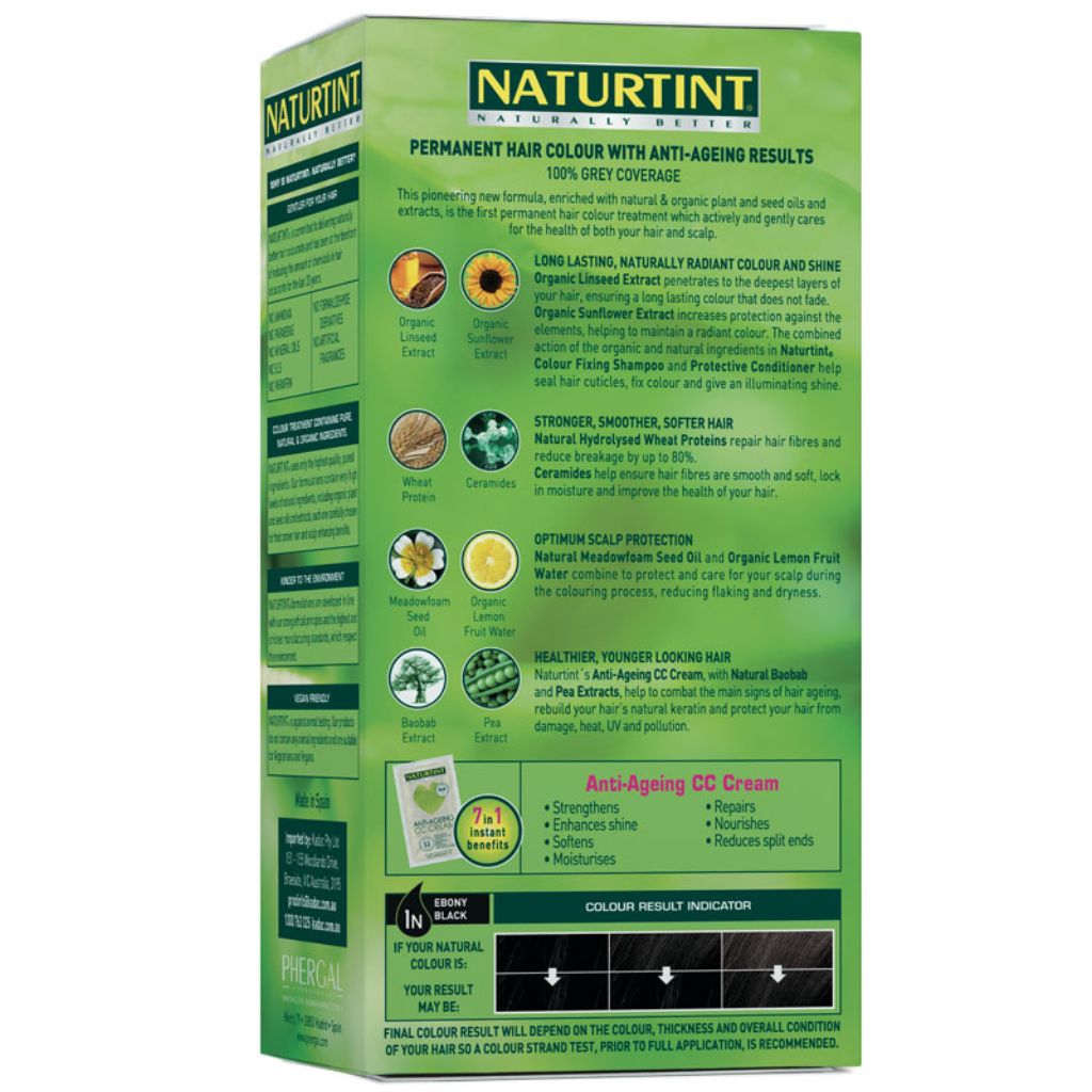 NaturTint Ebony Black 1N 170ml