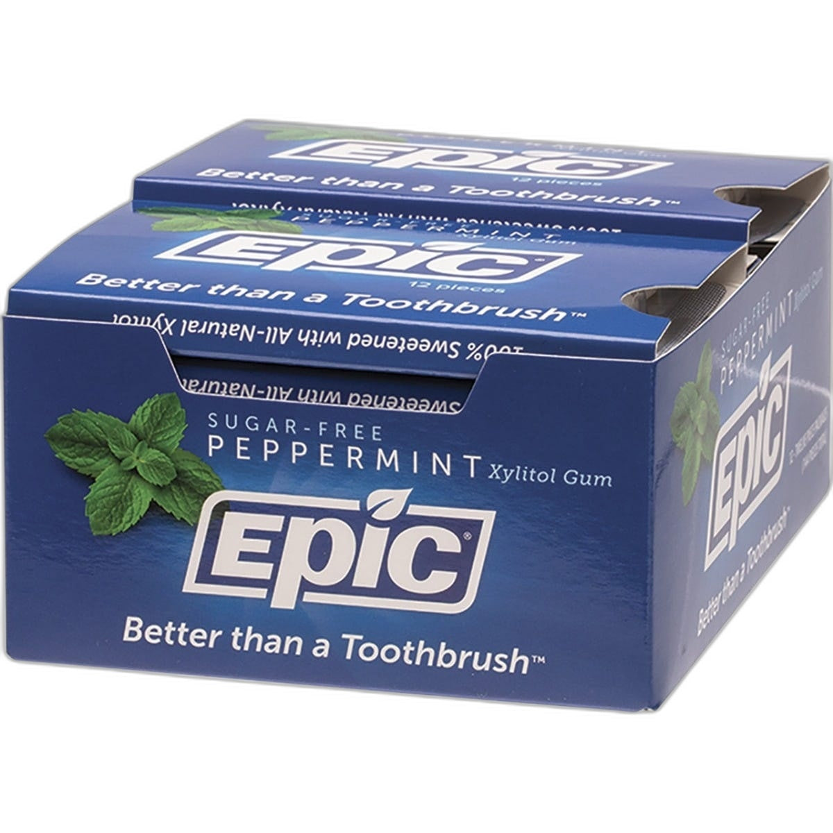 Epic Xylitol Chewing Gum Peppermint 12pcs