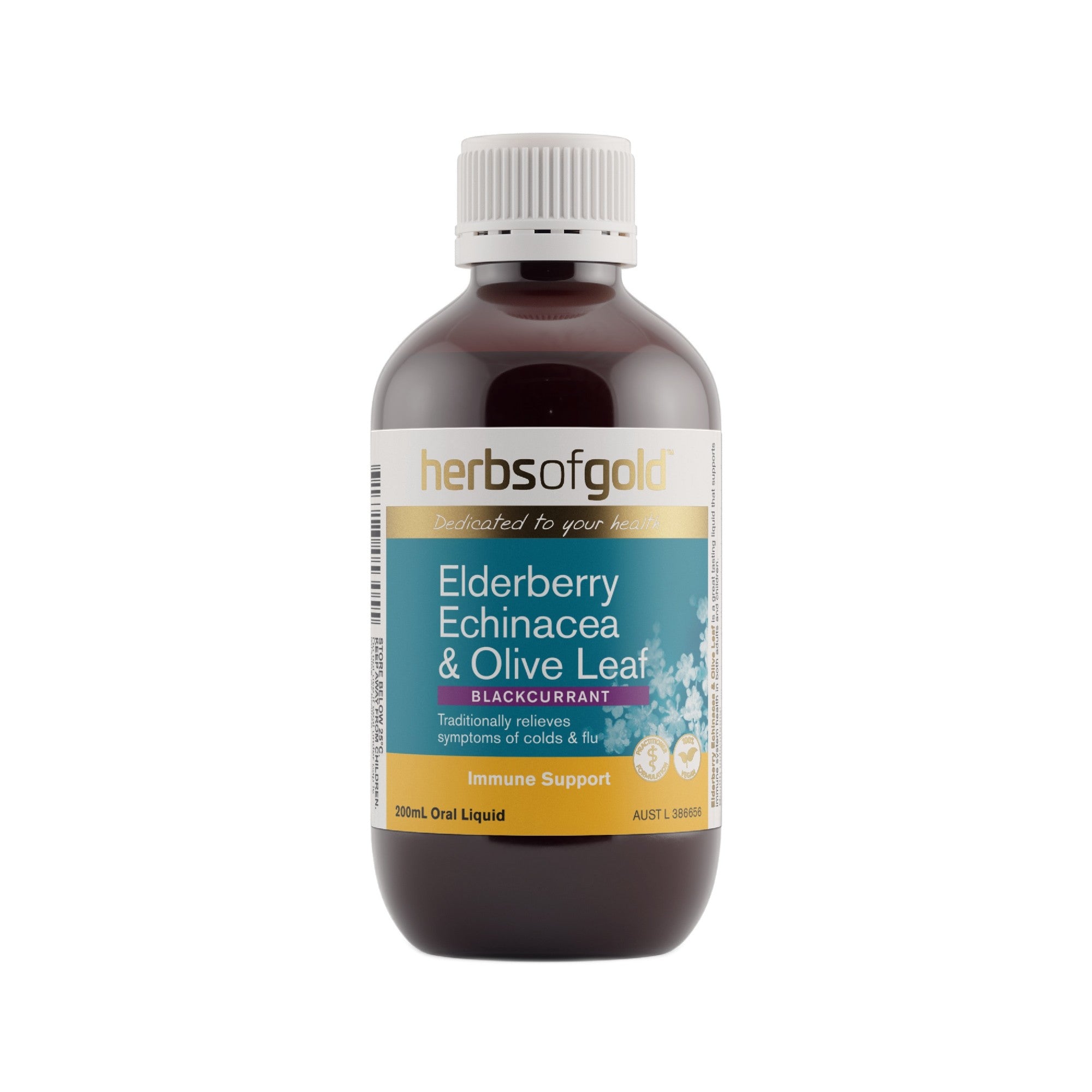 Herbs of Gold Elderberry Echinacea & Olive Leaf 200ml