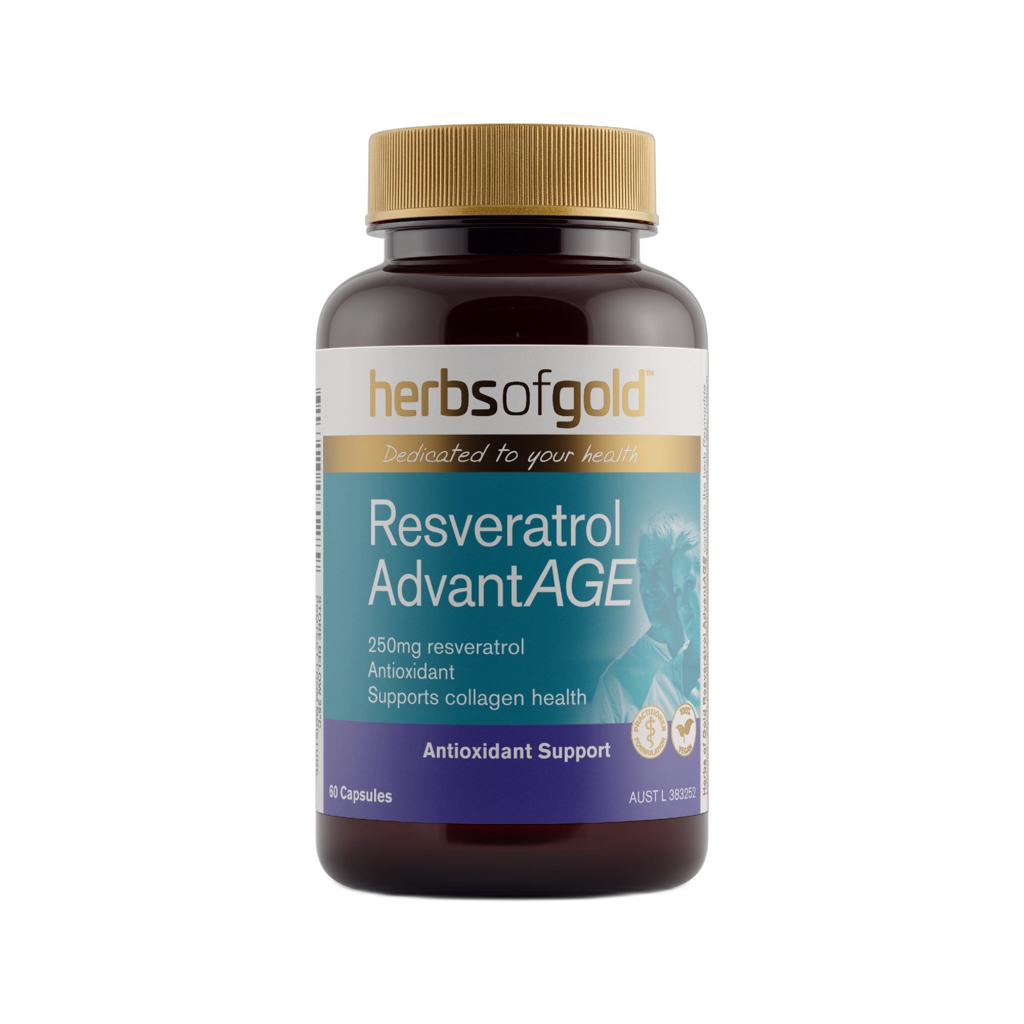 Herbs of Gold Resveratrol AdvantAGE 60VC