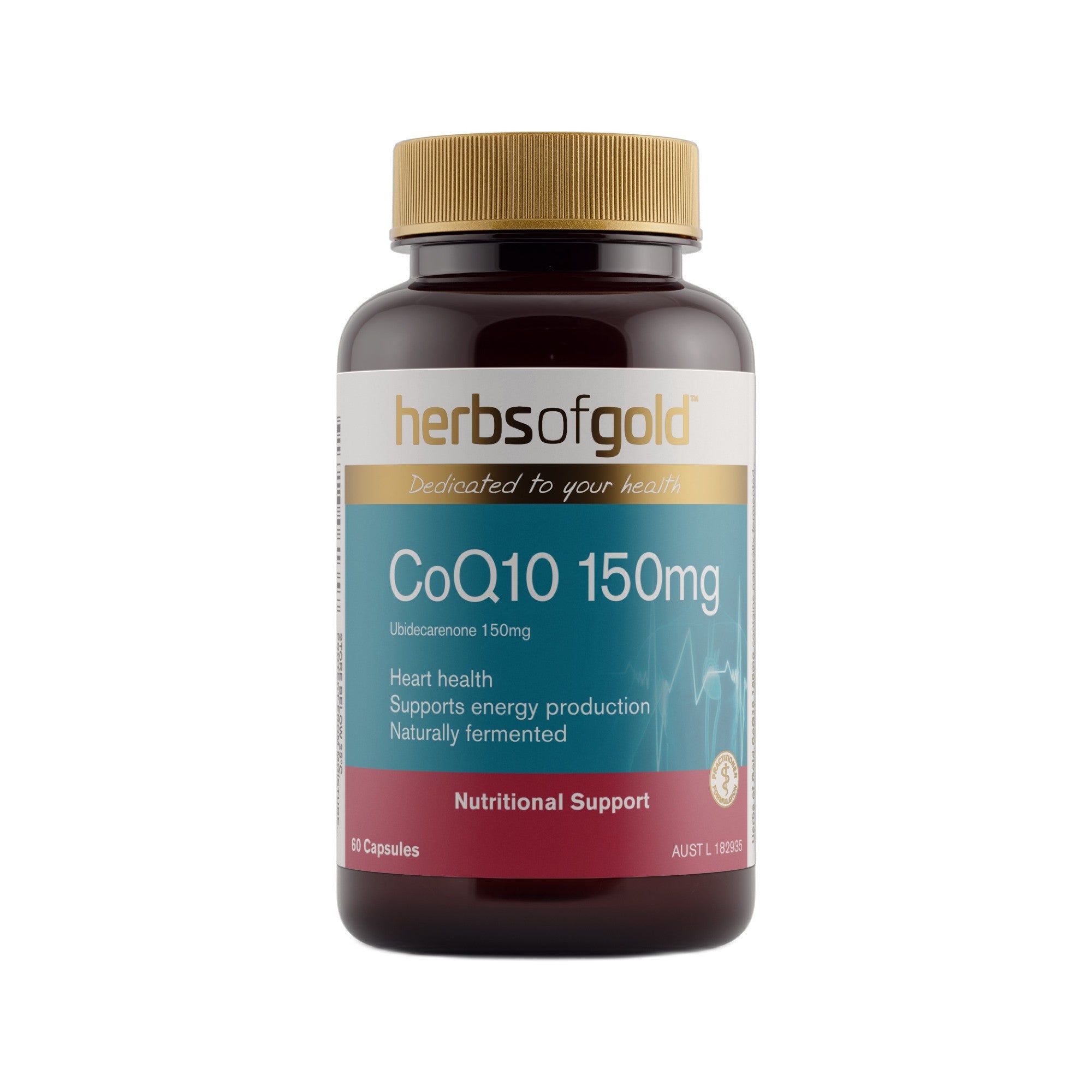 Herbs of Gold CoQ10 150mg (in Rice Bran Oil) 60C