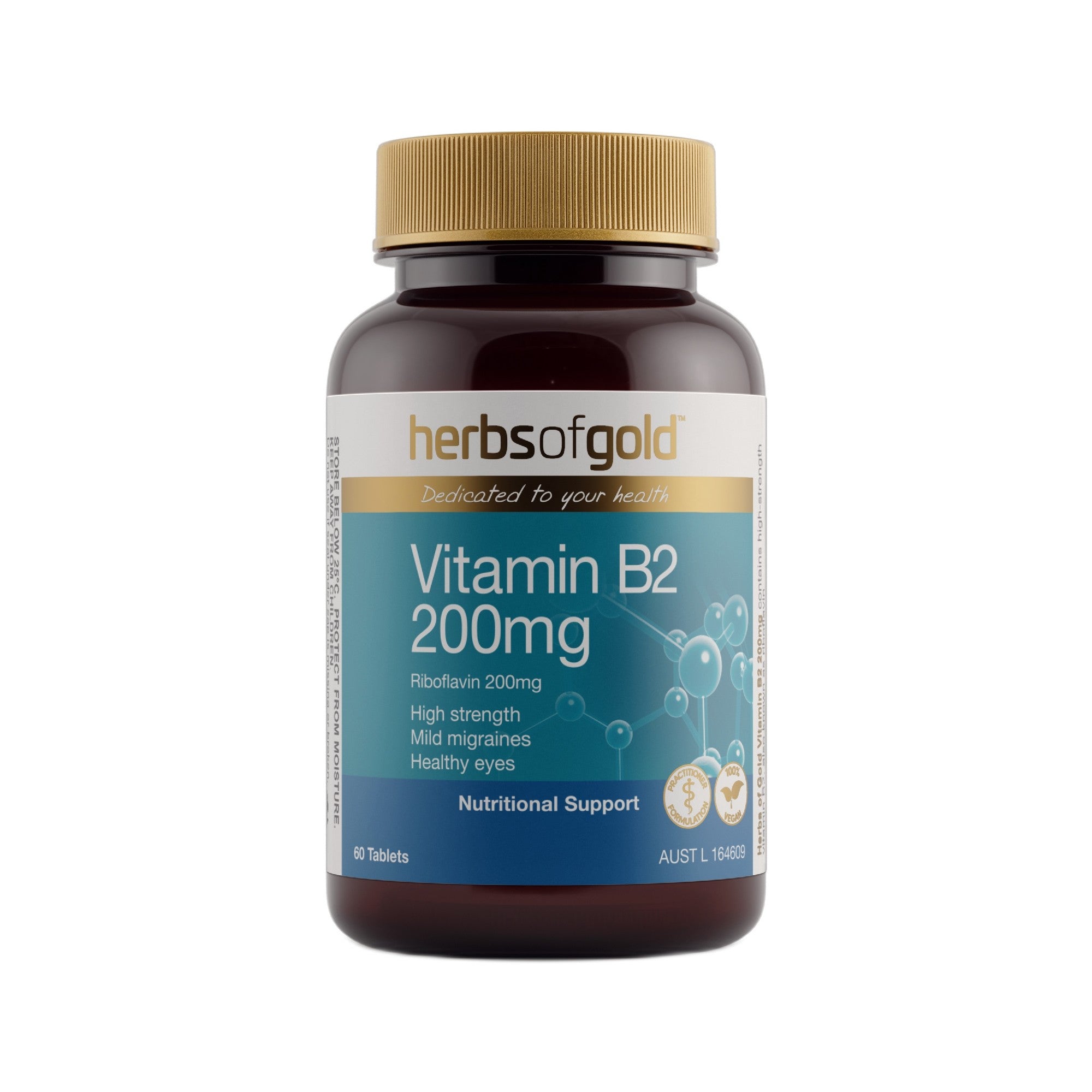 Herbs of Gold Vitamin B2 200mg 60T