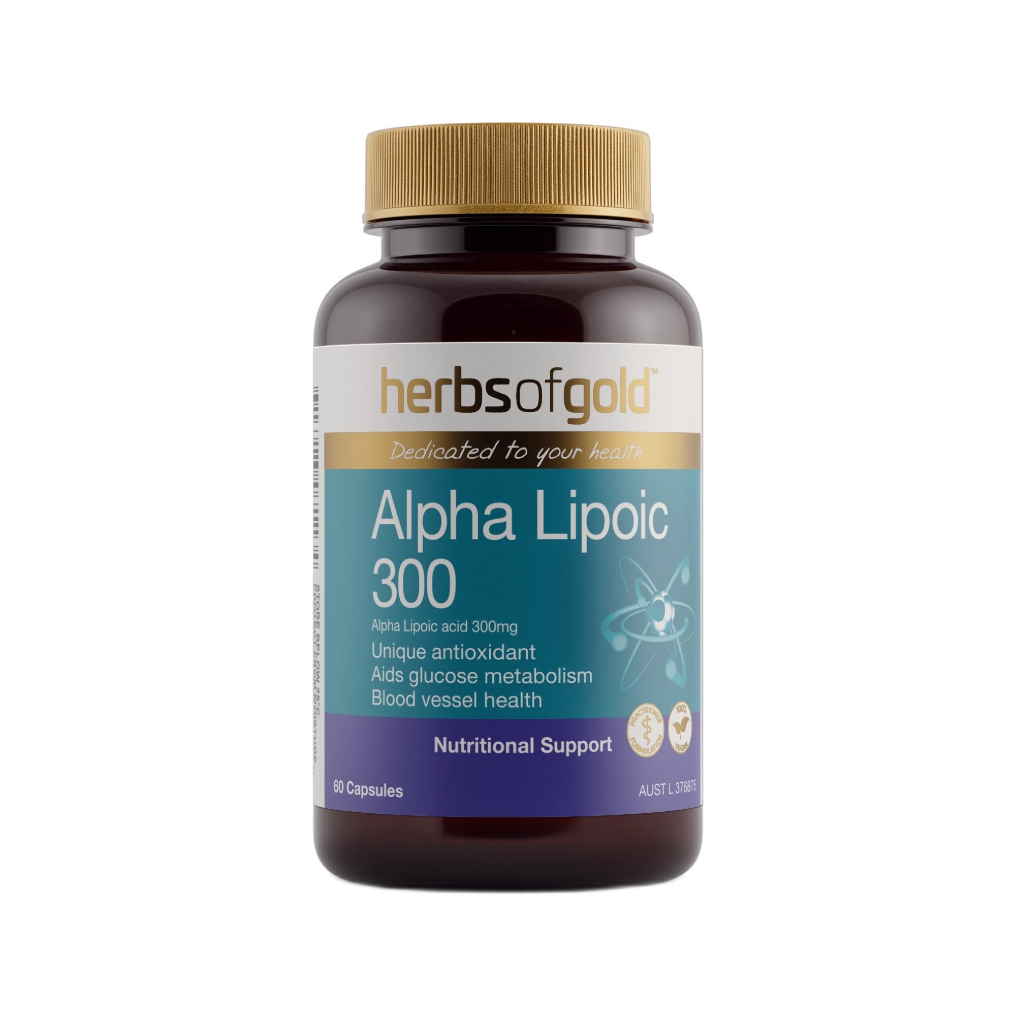 Herbs of Gold Alpha Lipoic 300 60VC