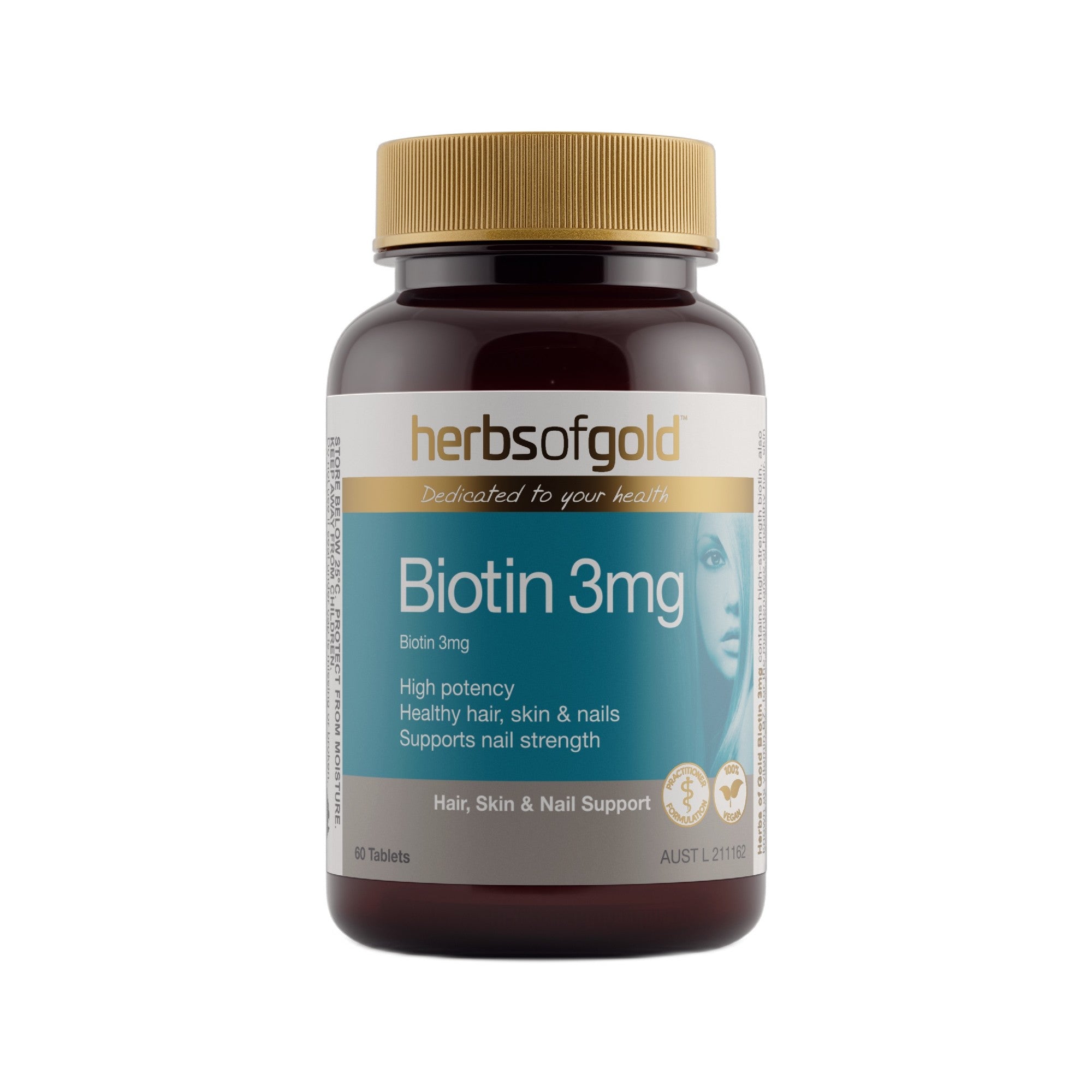 Herbs of Gold Biotin 3mg 60T