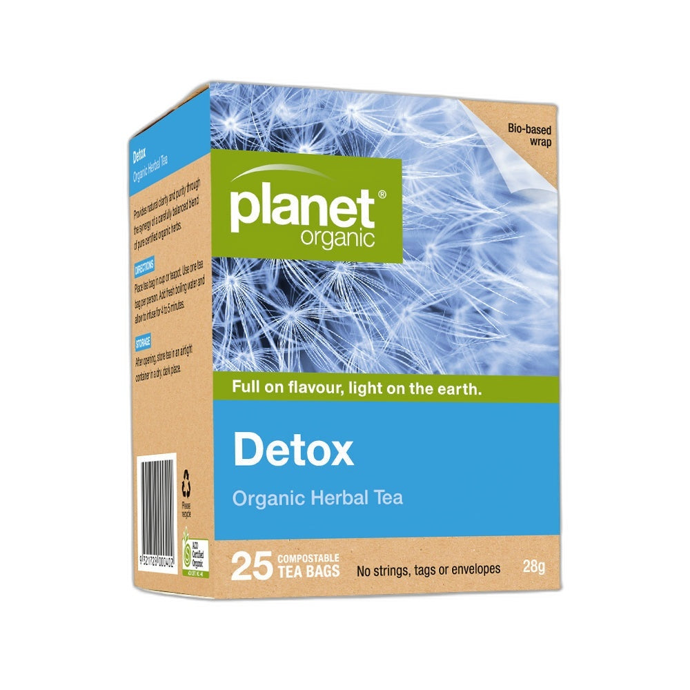 Planet Organic Detox Herbal Tea Bags 25pk
