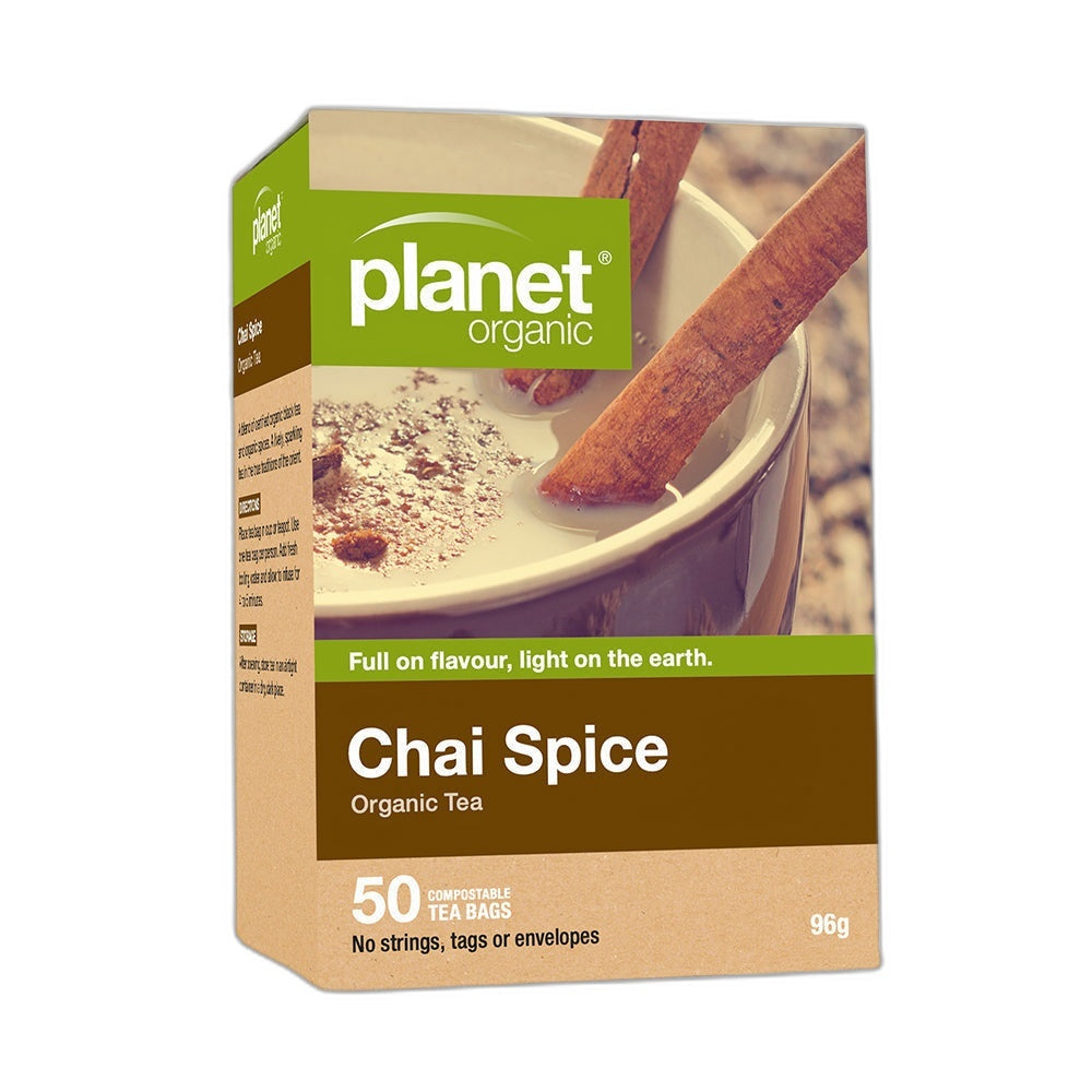 Planet Organic Chai Spice Herbal Tea Bags 50pk