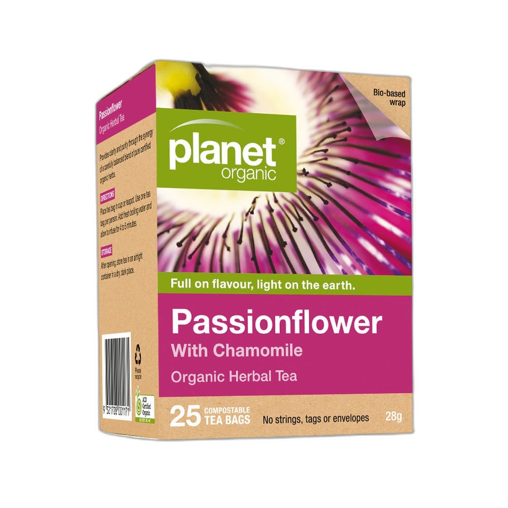 Planet Organic Passionflower Herbal Tea Bags 25pk
