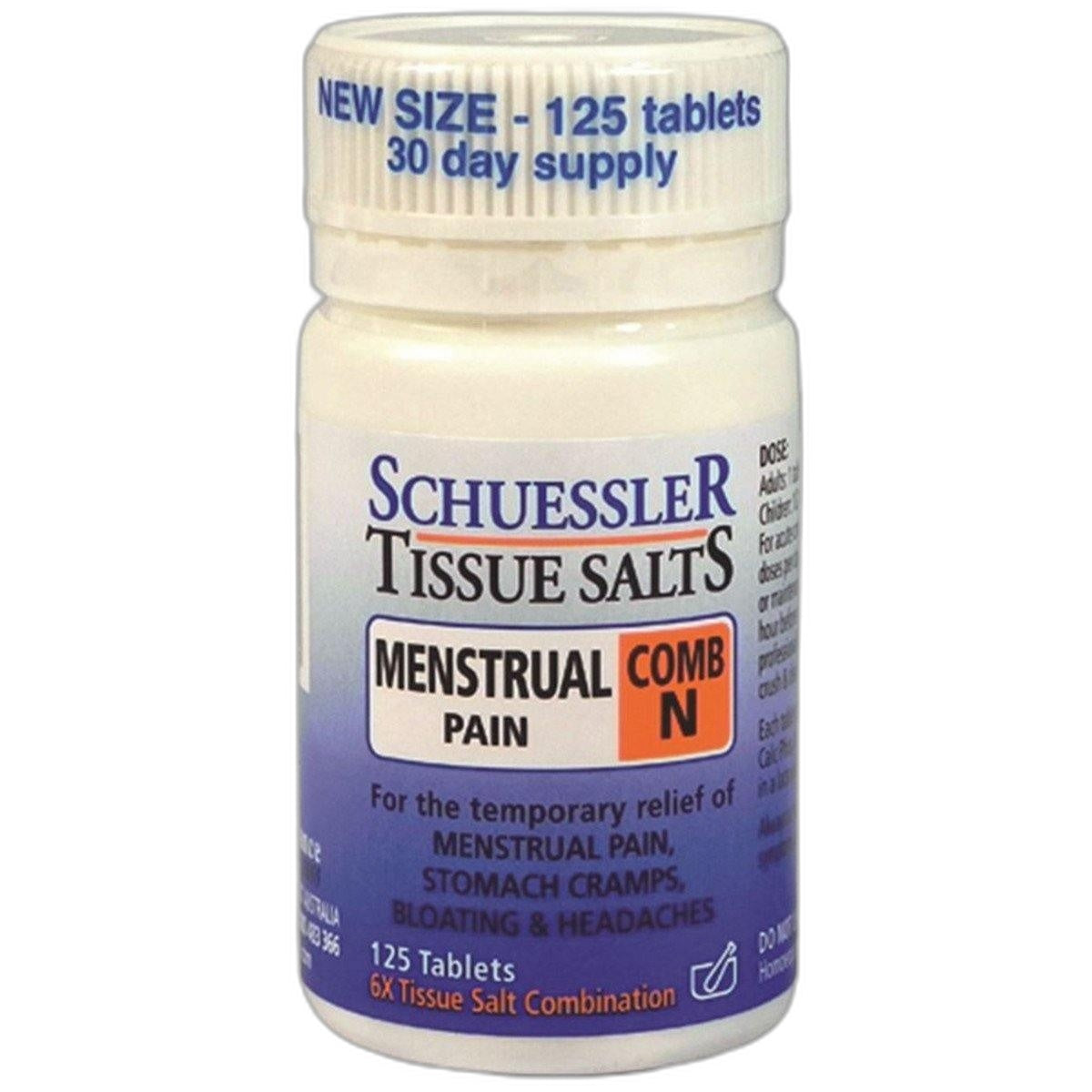 Martin Pleasance Tissue Salts Comb N (Menstrual Pain) 125T