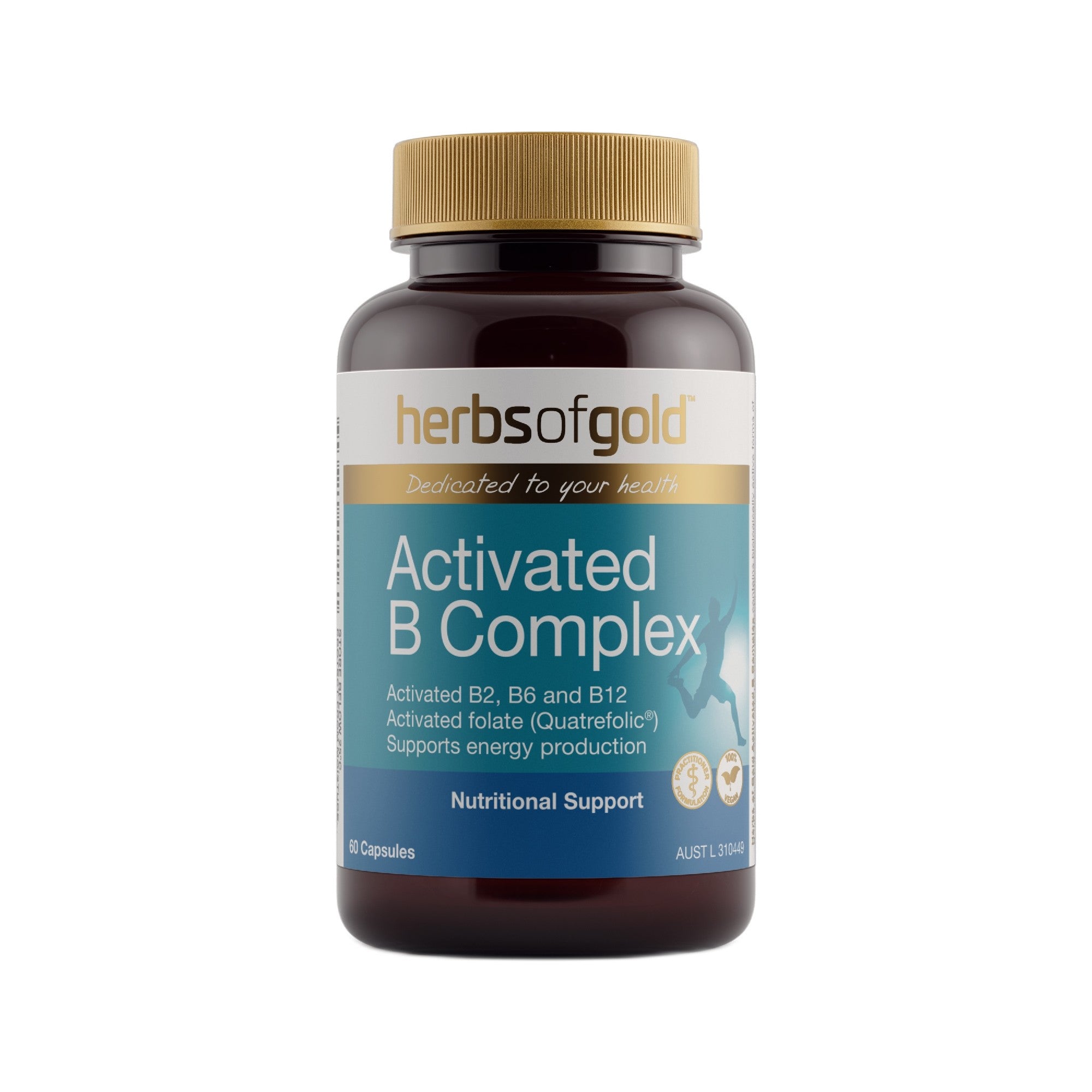 Herbs of Gold Activated B Complex 60VC