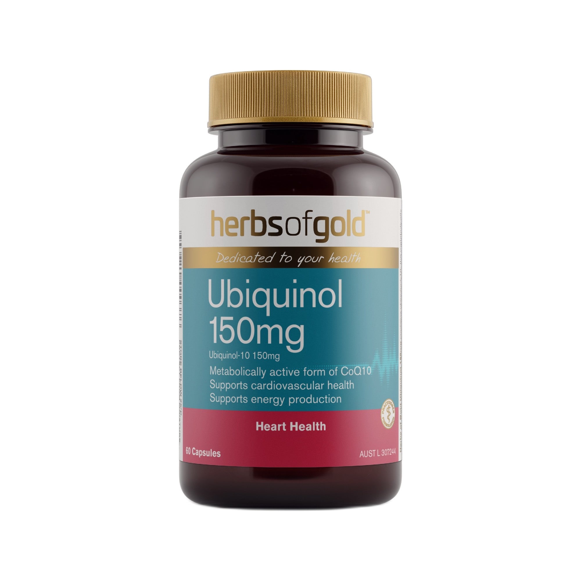 Herbs of Gold Ubiquinol 150mg 30C