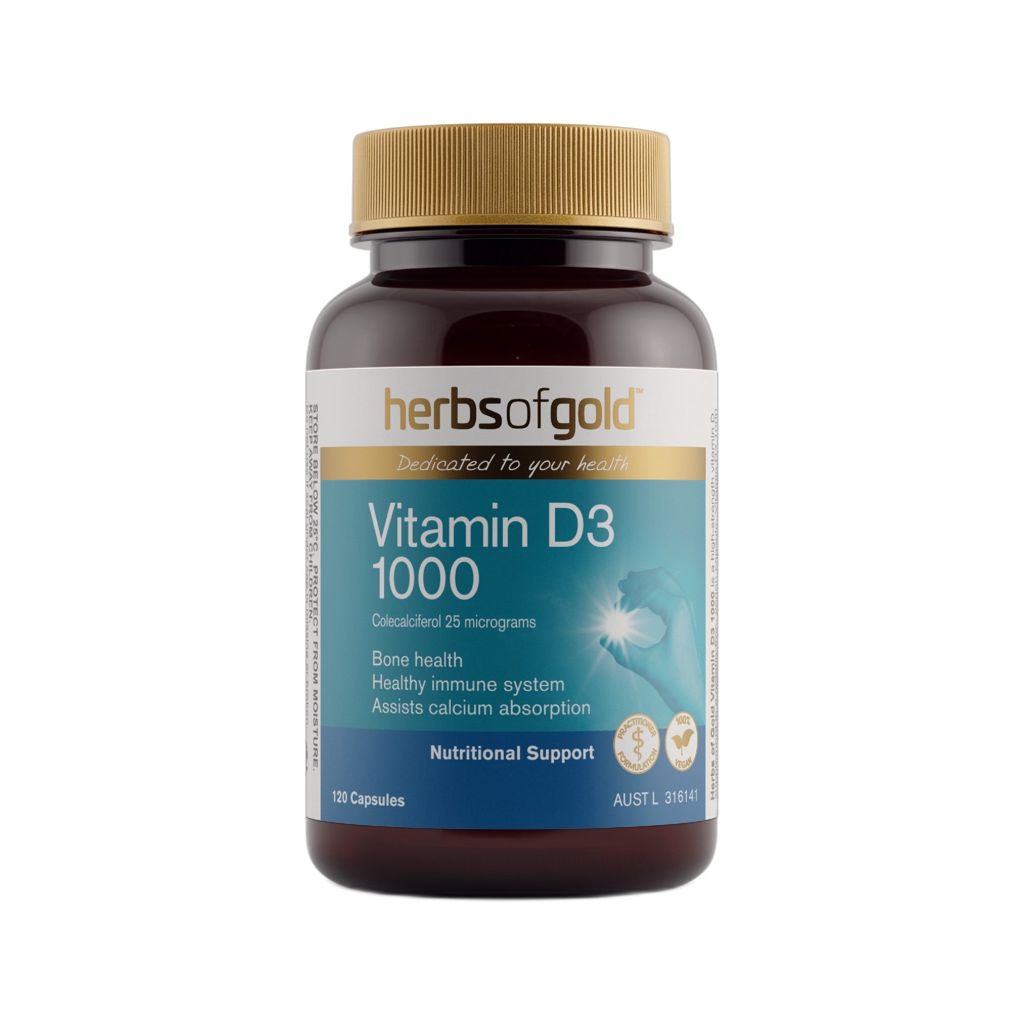Herbs of Gold Vitamin D3 1000 240VC