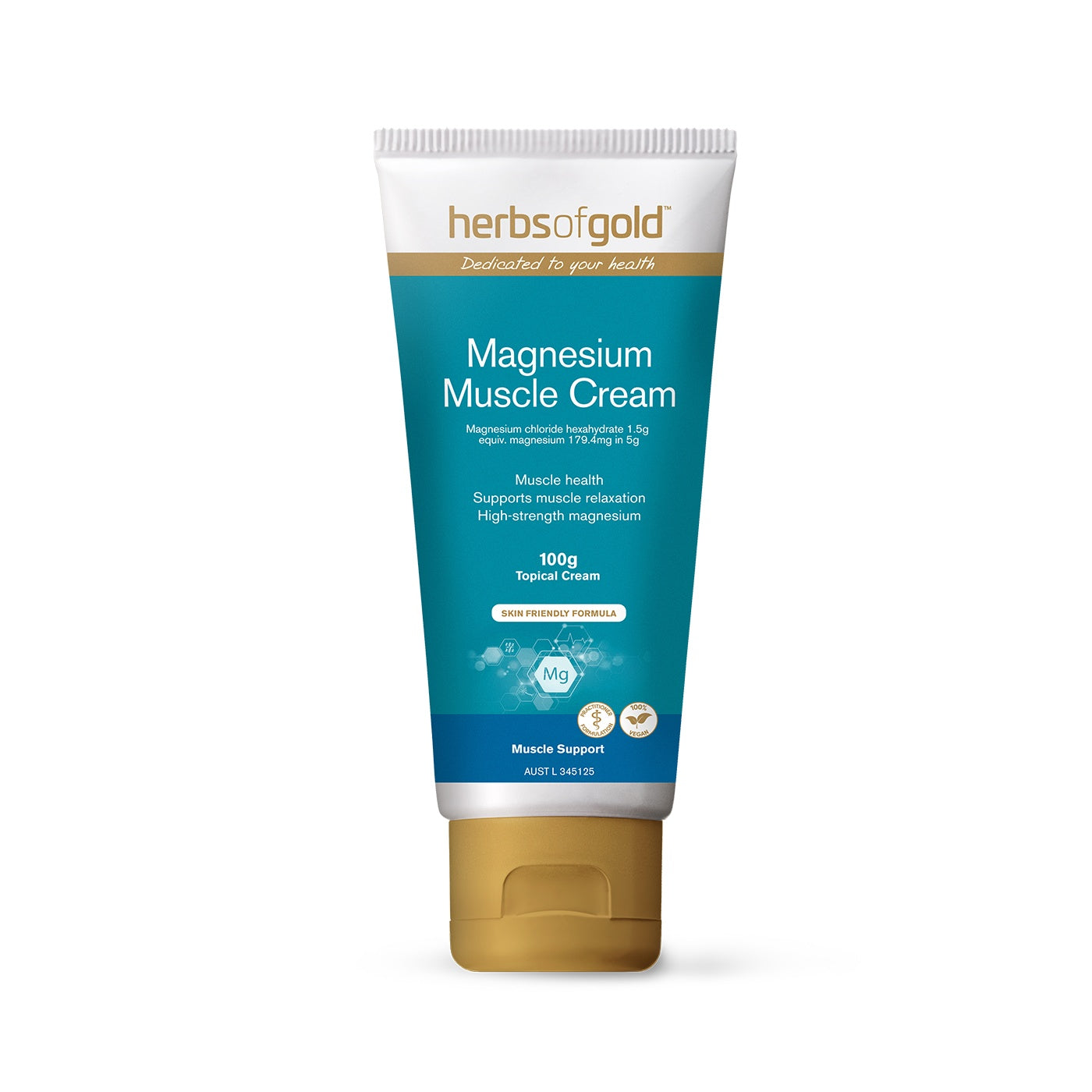 Herbs of Gold Magnesium Muscle Cream 100g