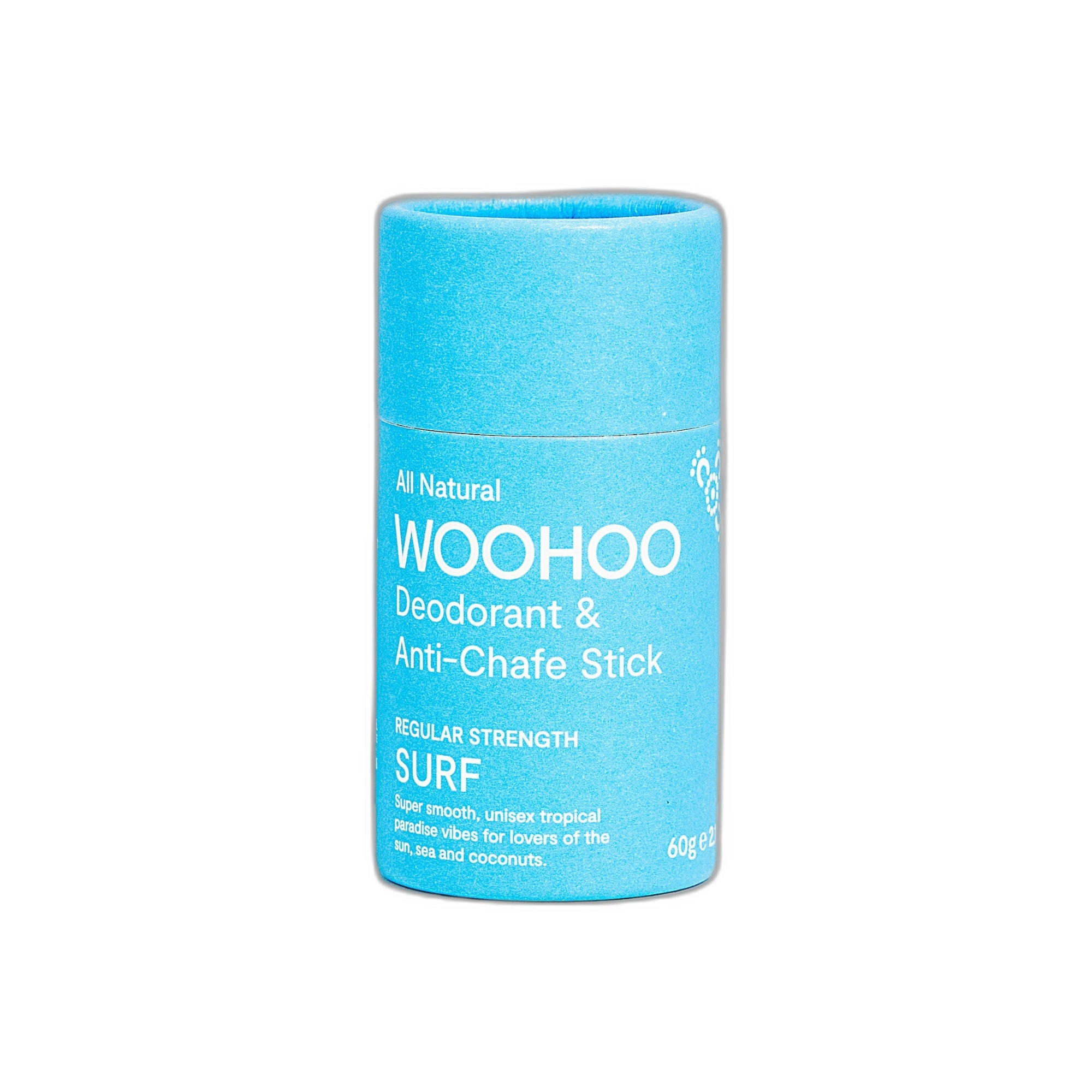 Woohoo Body Deodorant Stick Surf Regular Strength 60g