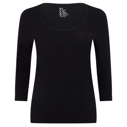 Boody Base Layer 3/4 Sleeve Top Black [SZ:Small]
