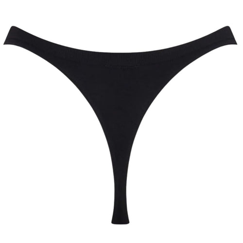 Boody G-String in Bamboo Seamfree Fabric Black [SZ:Small]
