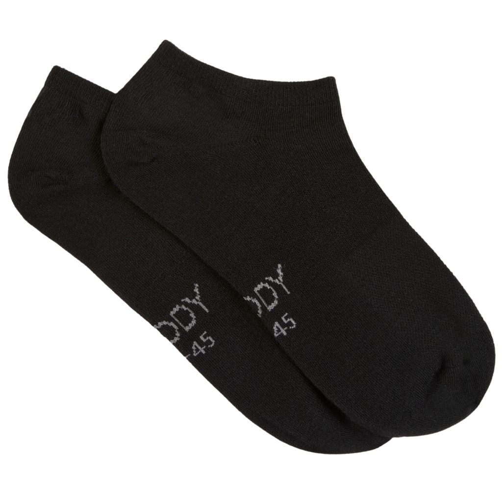 Boody Everyday No Show Socks Black S 34-40