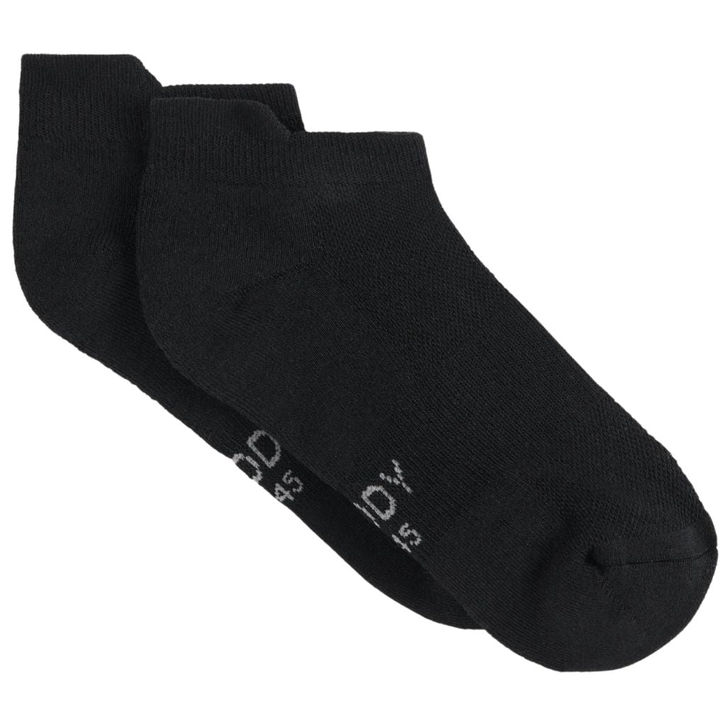 Boody Sport Ankle Socks Black S 34-40