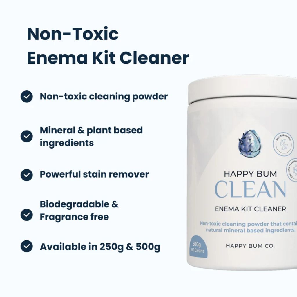 Happy Bum Enema Kit Cleaner 50 Cleans 250g