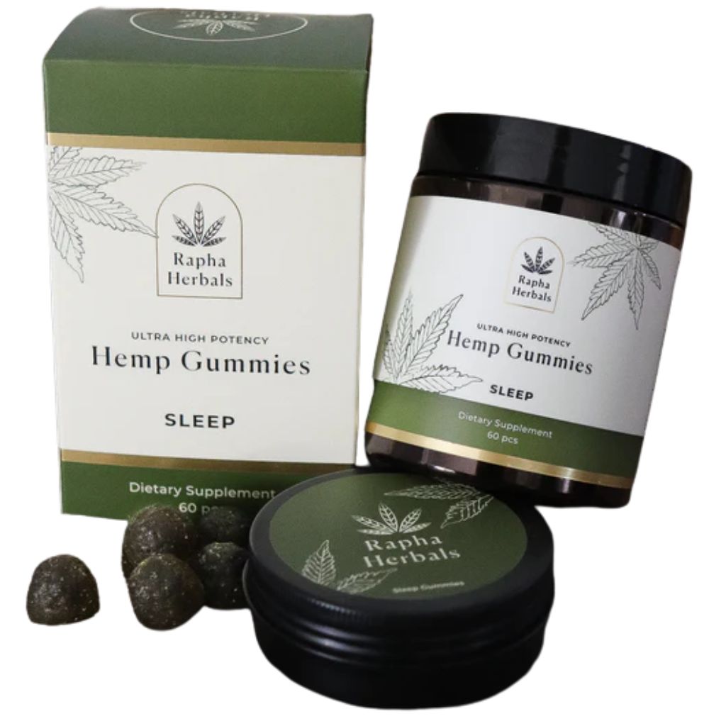 Rapha Herbals Ultra High Potency Hemp Gummies Sleep 60 pcs